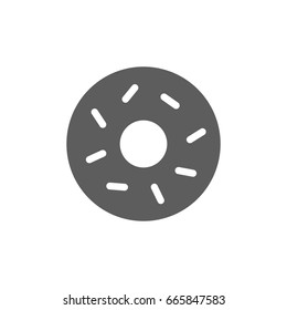 Donut icon in trendy flat style isolated on white background. Symbol for your web site design, logo, app, UI. Vector illustration, EPS