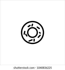 donut icon vector