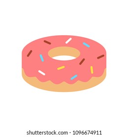 donut icon vector