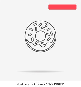 Donut icon. Vector concept illustration for design.