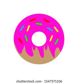 Donut icon. Vector concept illustration for design.
