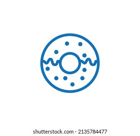 Donut icon. Vector concept illustration for design.