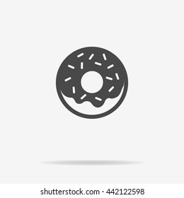 Donut icon. Vector concept illustration for design.