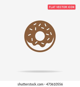 Donut icon. Vector concept illustration for design.