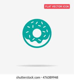 Donut icon. Vector concept illustration for design.