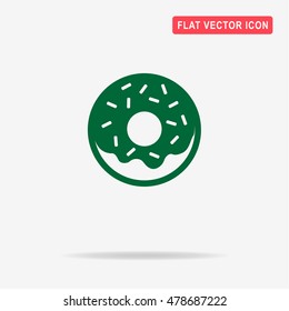 Donut icon. Vector concept illustration for design.