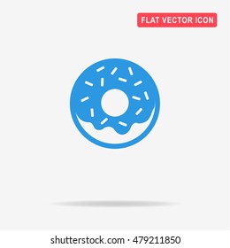Donut icon. Vector concept illustration for design.