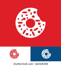 Donut icon. Vector concept illustration for design.