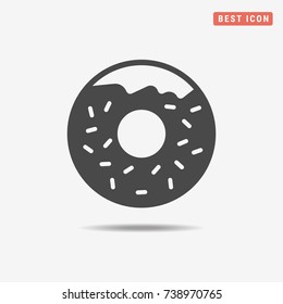 Donut icon. Vector concept illustration for design.