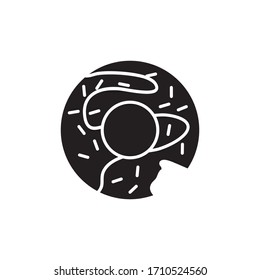Donut Icon Vector Design Template