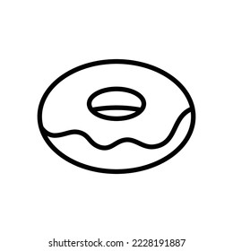 donut icon vector design template in white background