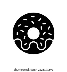 donut icon vector design template in white background