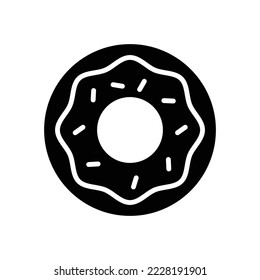 donut icon vector design template in white background