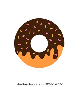 Donut icon vector. dessert illustration sign. sweet symbol. Cake logo.
