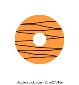 Donut icon vector. dessert illustration sign. sweet symbol. Cake logo.