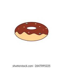 Donut Icon Vector Flat Design