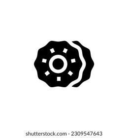 donut icon vector graphic with colors