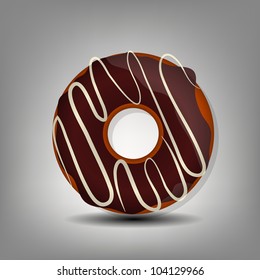 donut icon vector illustration