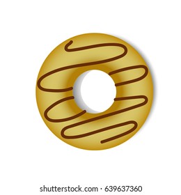 Donut icon. Vector illustration.