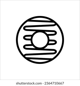 Donut icon. Vector illustration for design. isolated on white background