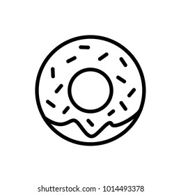 Donut Icon Vector Illustration High Resolution