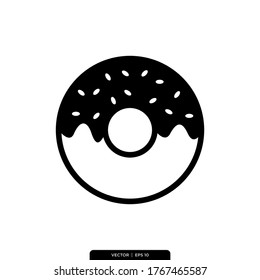 Donut Icon Vector Illustration Logo Template 