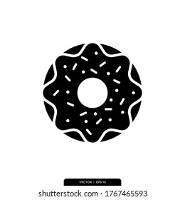 Donut Icon Vector Illustration Logo Template 