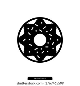 Donut Icon Vector Illustration Logo Template 