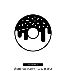 Donut Icon Vector Illustration Logo Template 