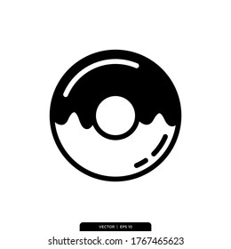 Donut Icon Vector Illustration Logo Template 