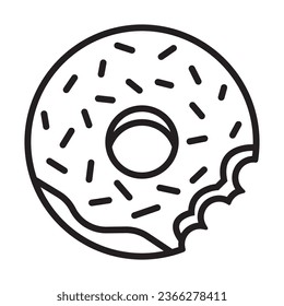 donut icon vector illustration logo design