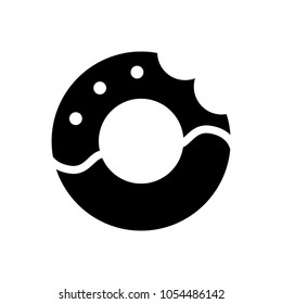 donut icon, vector illustrtion