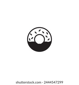 donut icon vector ilustration logo design