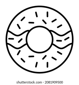 Donut icon vector image. Can also be used for web apps, mobile apps and print media.