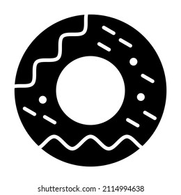 Donut icon vector image. Can also be used for web apps, mobile apps and print media.