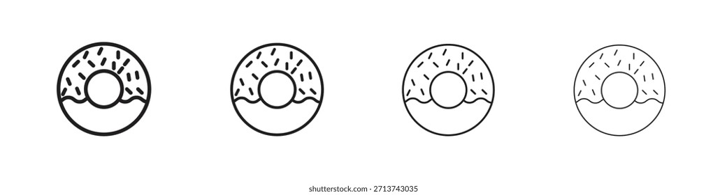 Ícone Rosca. Pictogramas isolados por vetor.