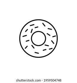 Donut icon vector , Donut logo vector illustration