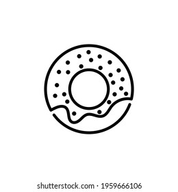 Donut icon in vector. Logotype