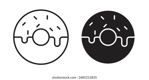 Símbolo de signo de Vector de icono de donut