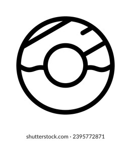Ilustración de diseño del símbolo del vector del icono del donut