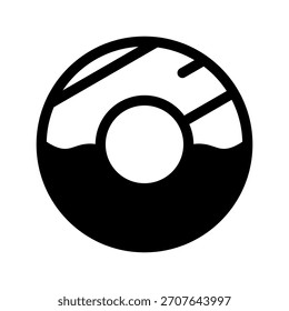 Ilustración de diseño de símbolo de Vector de icono de donut