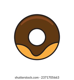 donut icon vector template illustration logo design