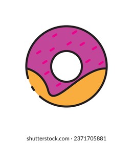 donut icon vector template illustration logo design