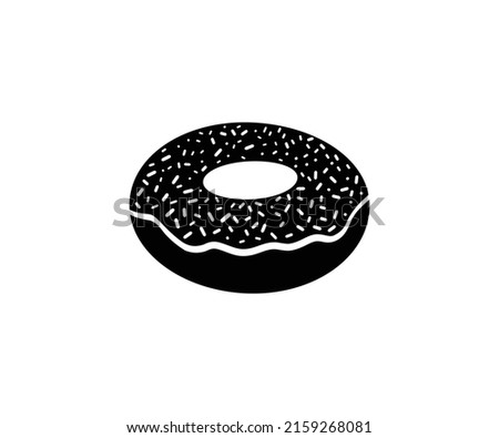 Donut Icon Vector Template. Donut Vector Icon Logo Design.	