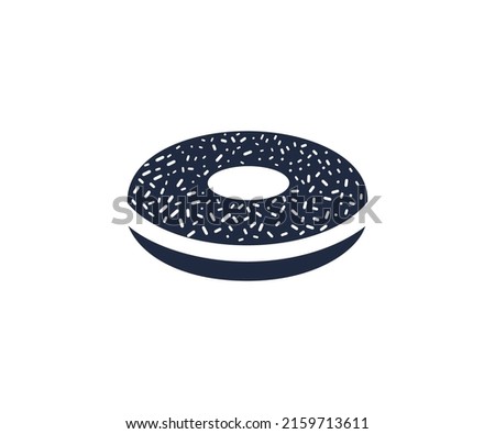 Donut Icon Vector Template. Donut Vector Icon Logo Design Template.