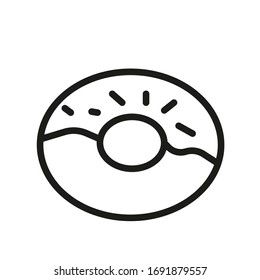 donut Icon  Vector Thin Line Icons Symbol