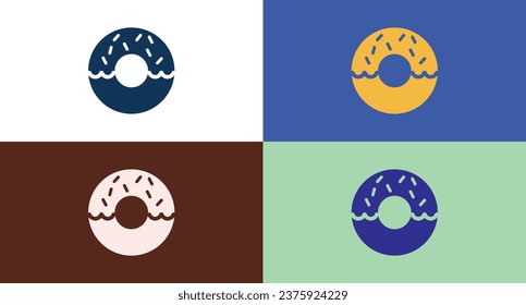 Donut icon for web and mobile