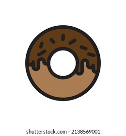 donut icon for website, presentation symbol