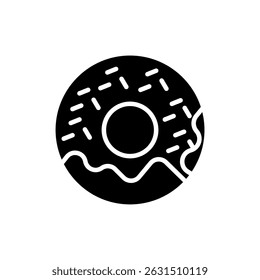 donut icons isolated on White Background. Flat style design