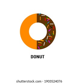 A donut icons on white background.
